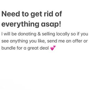 Everything must go ✨